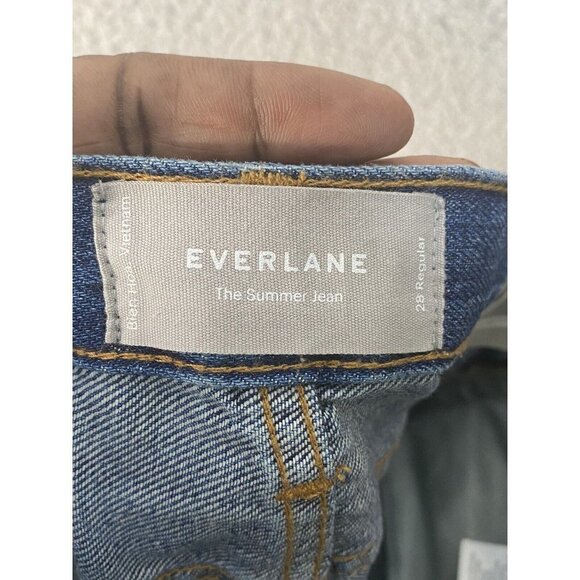 Everlane Womens The Summer Jean Distressed Straight Leg Size 28 - Picture 5 of 8